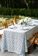 Load image into Gallery viewer, Multi Blue Floral Tablecloth
