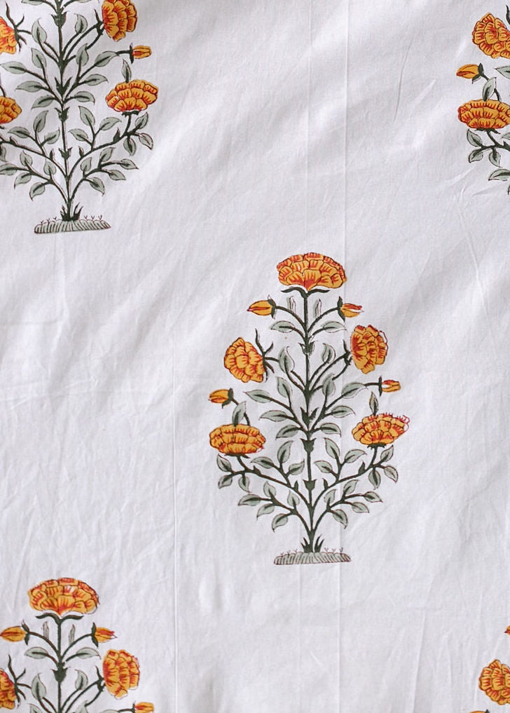 Burnt Orange Floral Napkin (Set of 4)