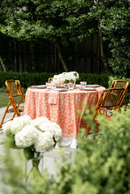 Load image into Gallery viewer, Orange Paisley Tablecloth
