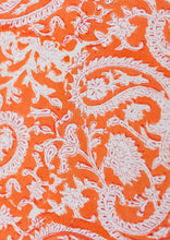 Load image into Gallery viewer, Orange Paisley Napkin (Set of 4)
